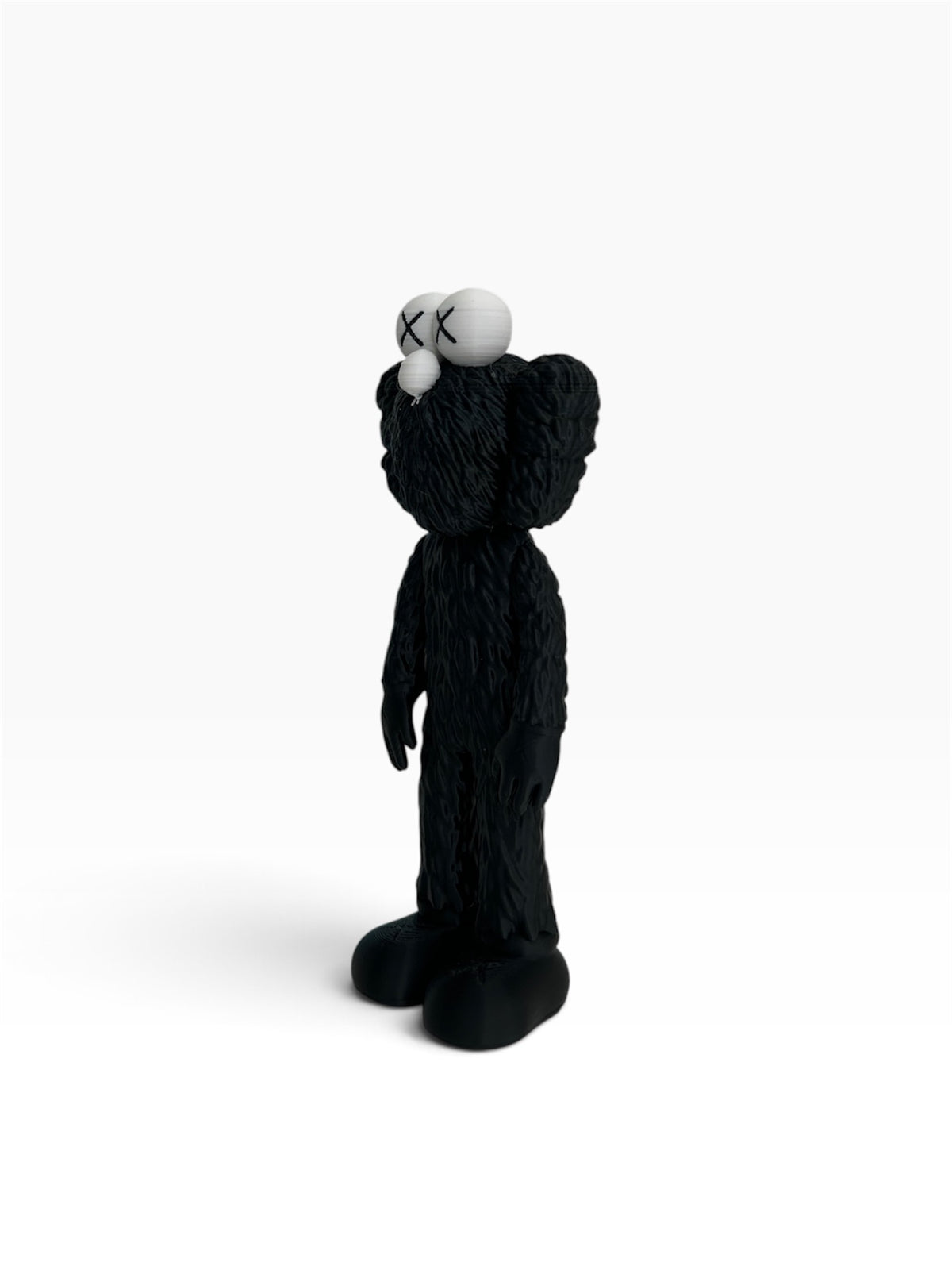 3D Printed Black Art Figure – X-Eye Collectible Sculpture