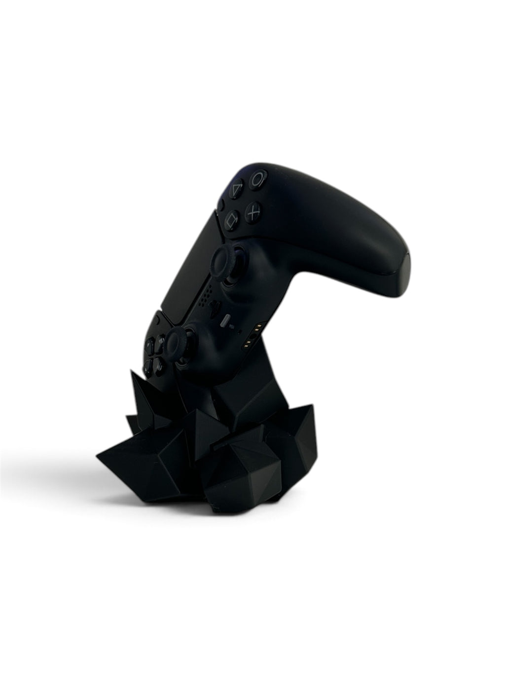 3D Printed PS5 Controller Holder Stand – Modern Geometric Gaming Dock