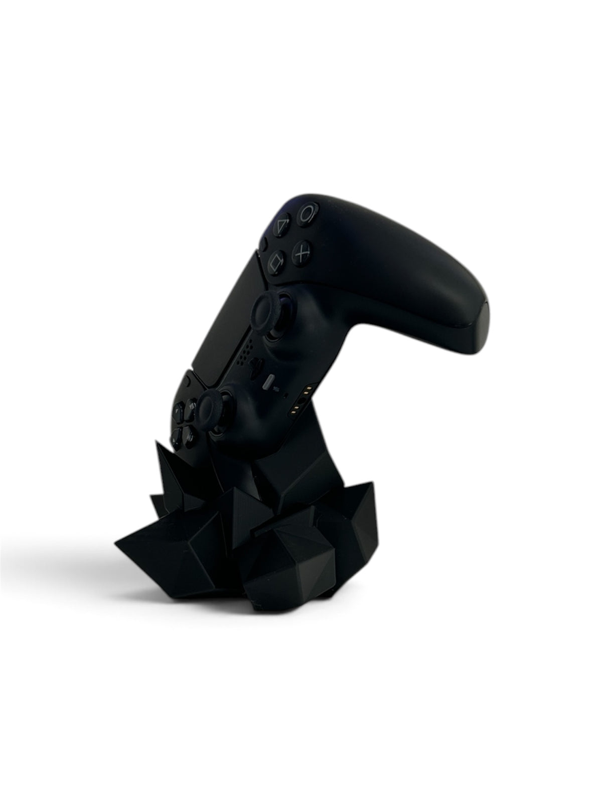 3D Printed PS5 Controller Holder Stand – Modern Geometric Gaming Dock