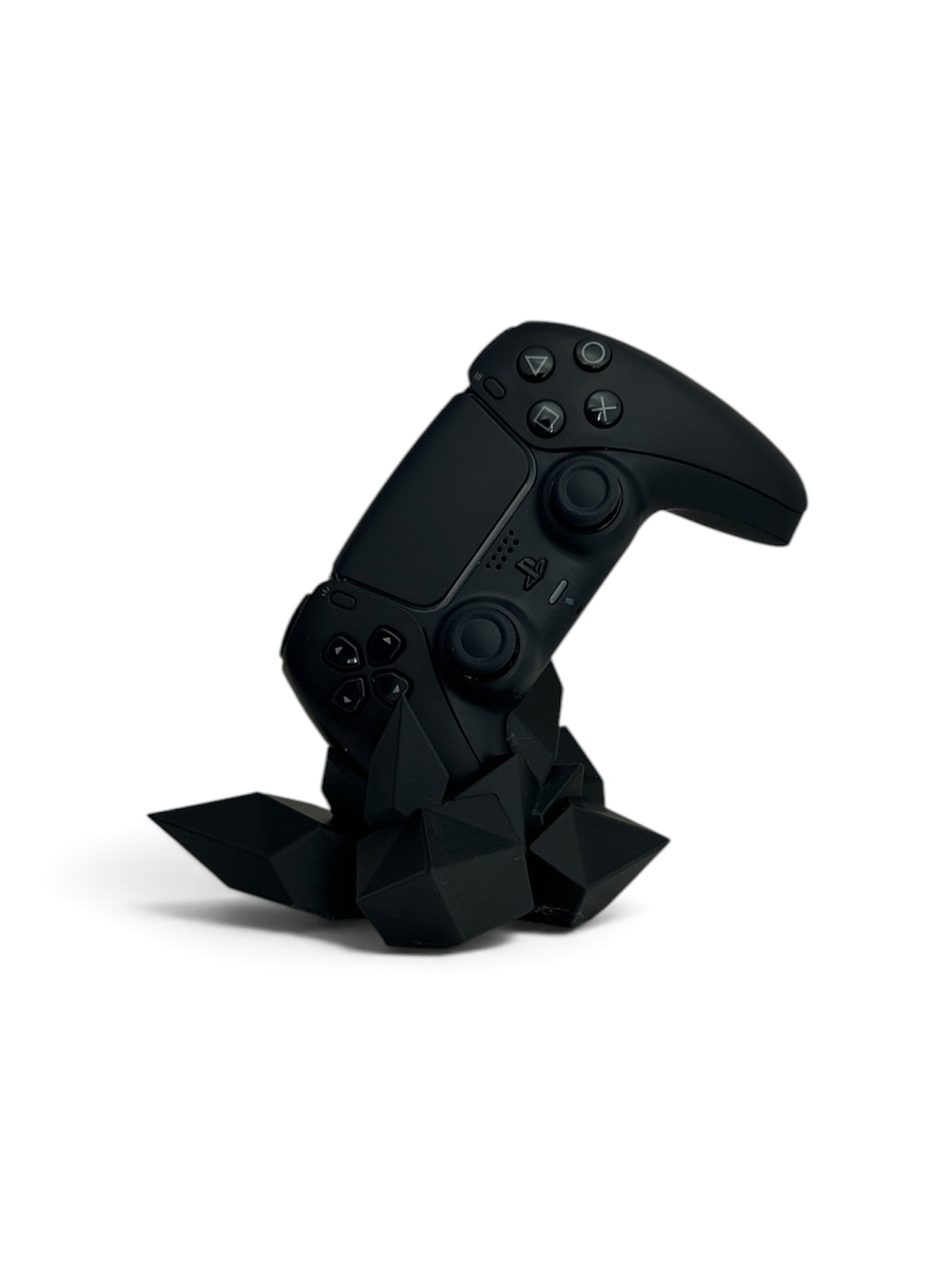 3D Printed PS5 Controller Holder Stand – Modern Geometric Gaming Dock